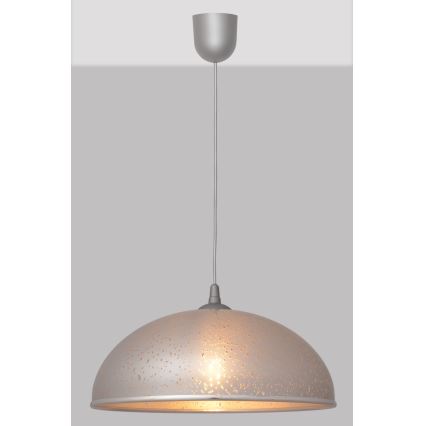 Lysekrone i snor CIRCLE 1xE27/15W/230V grå