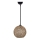 Lysekrone i snor JUTE 1xE27/60W/230V brun