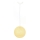 Lysekrone i snor JUTE 1xE27/60W/230V gul