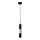 Lysekrone i snor MAGNUMA 1xGU10/50W/230V sort/blank krom