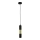 Lysekrone i snor MAGNUMA 1xGU10/50W/230V sort/gylden