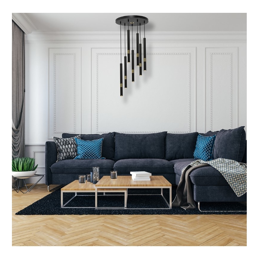 lysekrone i snor MONZA 7xG9/7W/230V