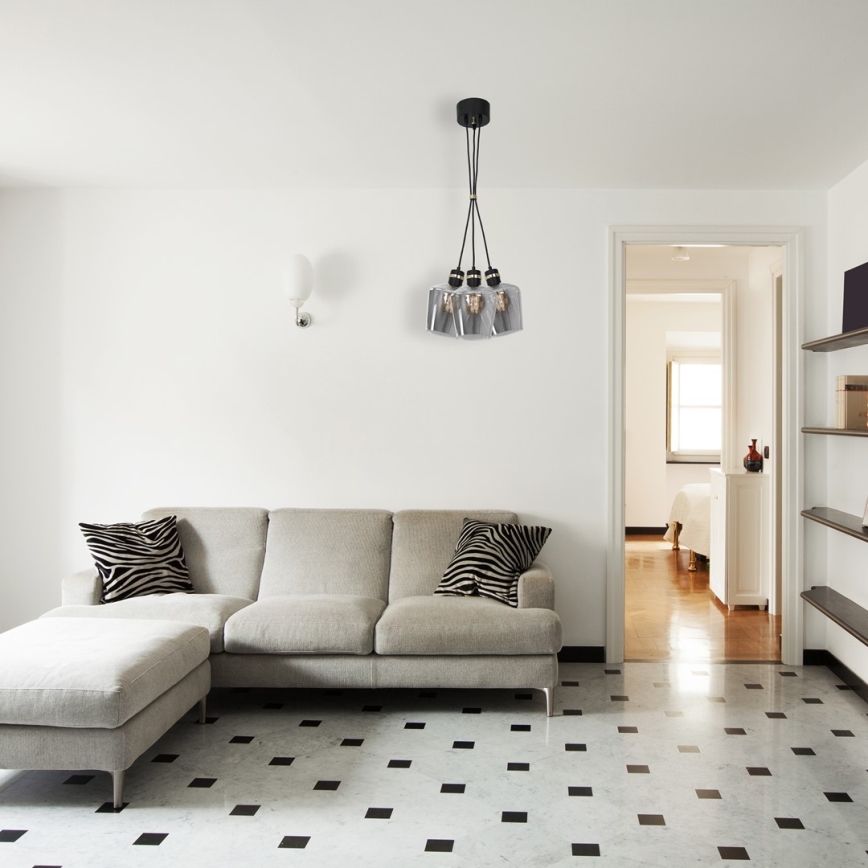 Lysekrone i snor RICHMOND 3xE27/60W/230V