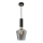 Lysekrone i snor ROMA BLACK 1xE27/60W/230V