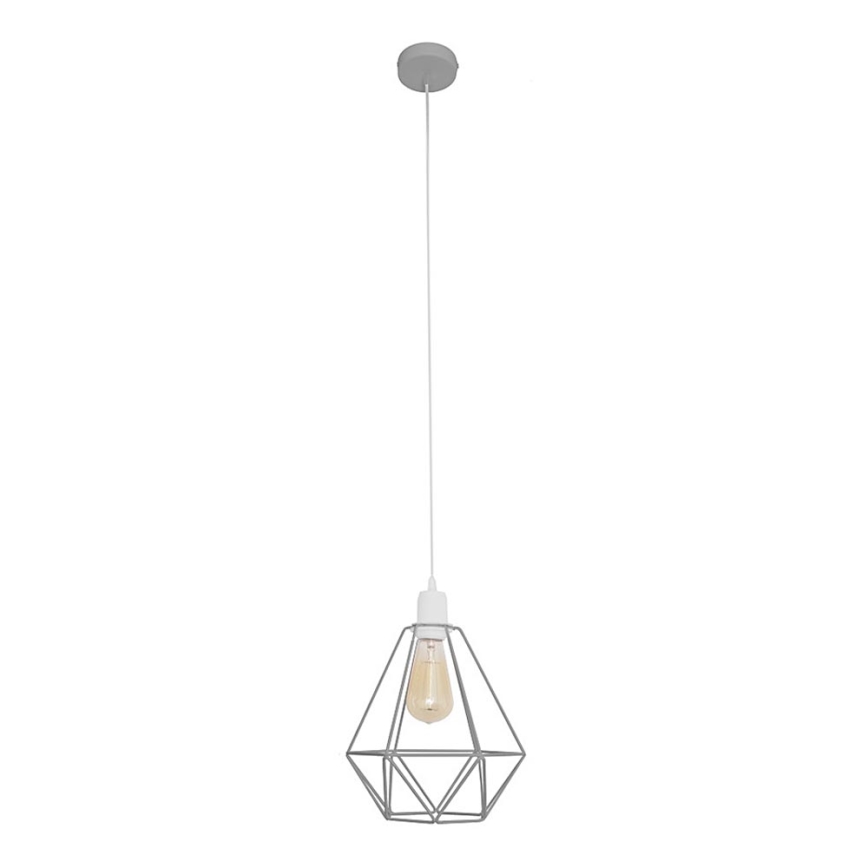 Lysekrone KARO 1xE27/15W/230V grå