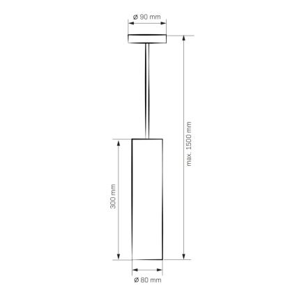 Lysekrone LATI 1xGU10/8W/230V antik sort