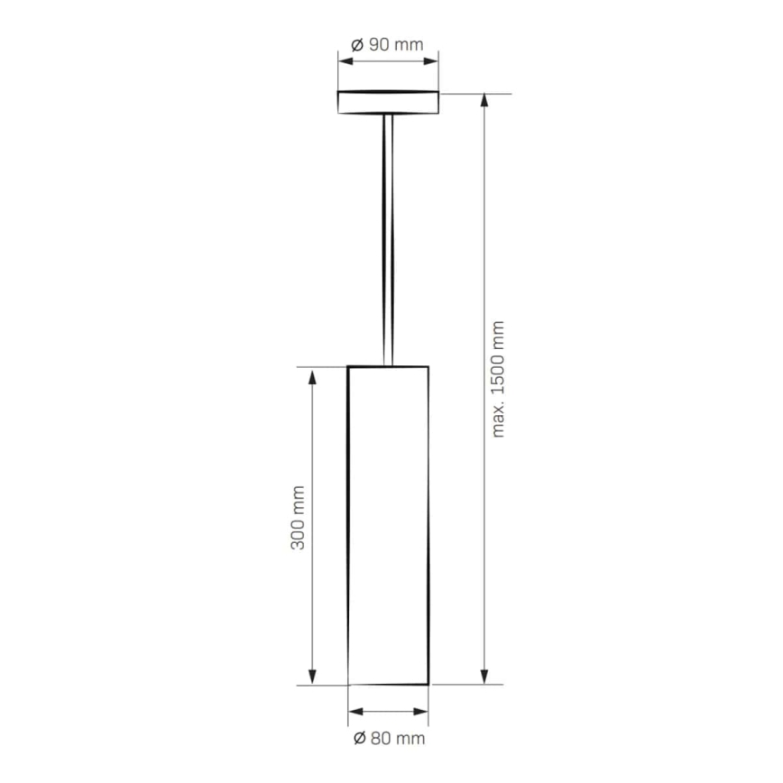 Lysekrone LATI 1xGU10/8W/230V antik sort