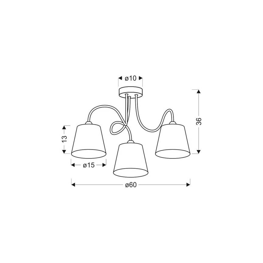 Lysekrone LUK 3xE14/40W/230V