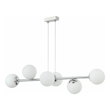 Lysekrone med kabelophæng MADDIE 5xE14/5W/230V, blank krom