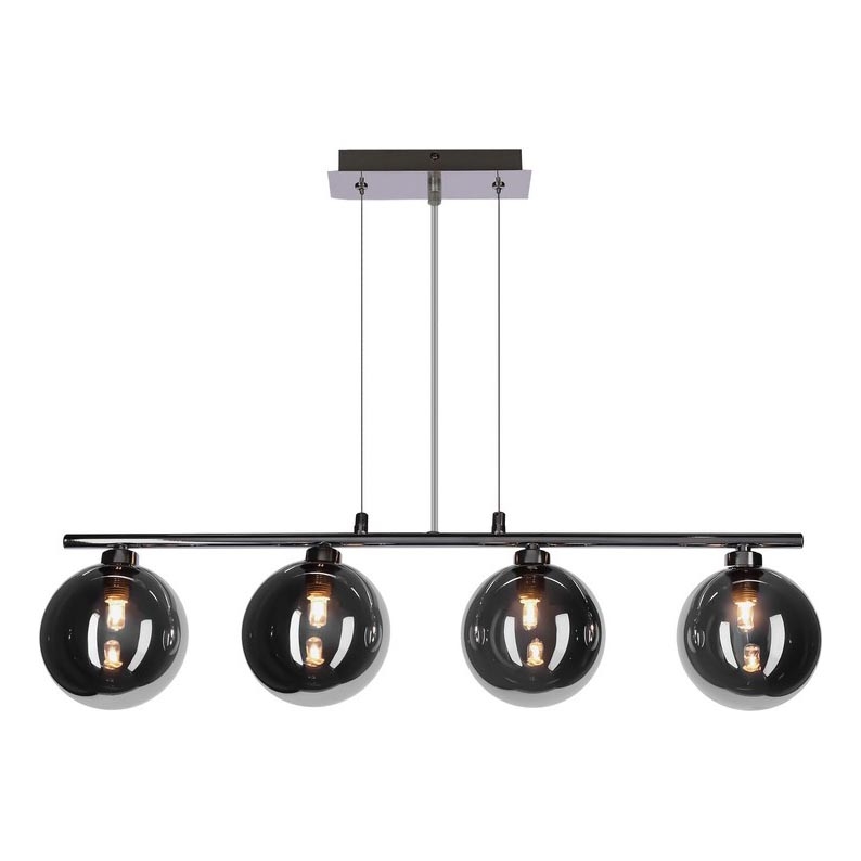 Lysekrone med kabelophæng SOMUL 4xG9/20W/230V røgsort