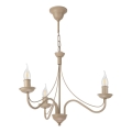 Lysekrone med kæde ANTON 3xE14/60W/230V beige