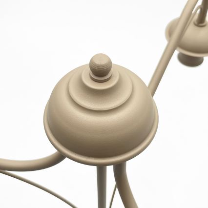Lysekrone med kæde ANTON 3xE14/60W/230V beige