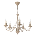 Lysekrone med kæde ANTON 5xE14/60W/230V beige