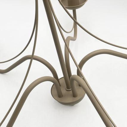 Lysekrone med kæde ANTON 5xE14/60W/230V beige