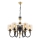 Lysekrone med kæde BUSAN 6xE27/40W/230V guld