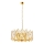 Lysekrone med kæde CRYSTALLINE 6xE14/40W/230V guld