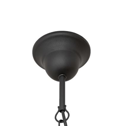 Lysekrone med kæde MALBO 8xE14/10W/230V sort