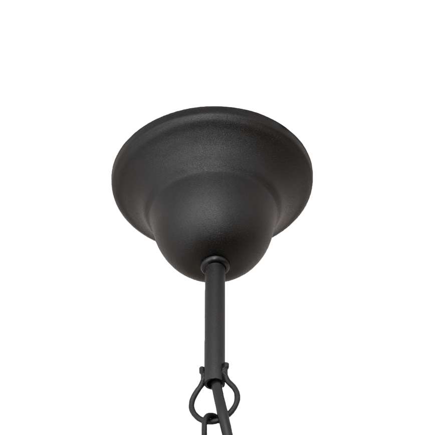 Lysekrone med kæde MALBO 8xE14/10W/230V sort