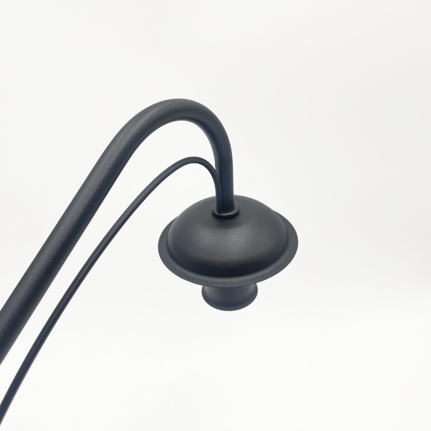Lysekrone med kædeophæng ANTON 8xE14/60W/230V sort