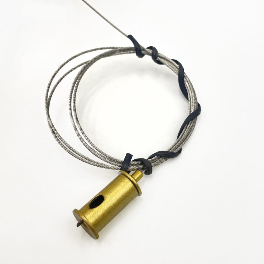 Lysekrone med wireophæng SOLARI 10xE14/15W/230V guld/røget sort