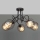 Lysekrone OXFORD 5xE27/15W/230V sort