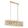 Lysekrone på kæde CRYSTALLINE 13xE14/40W/230V guld