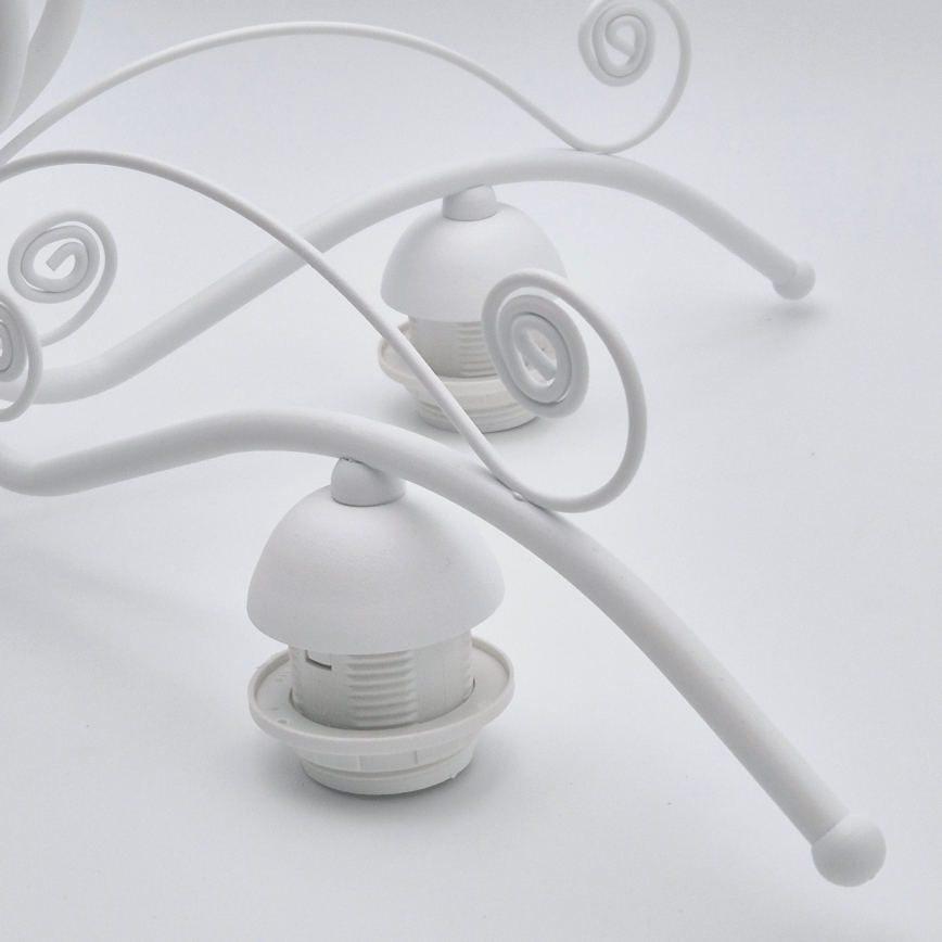 Lysekrone på kæde RETRO II 5xE27/60W/230V hvid