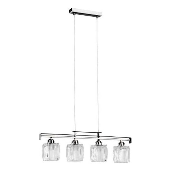 Lysekrone på wire ALMA 4xE14/10W/230V, blank krom