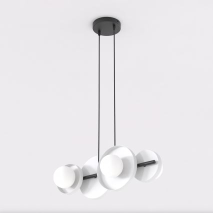 Lysekrone på wire, MODEL 4xG9/8W/230V, hvid