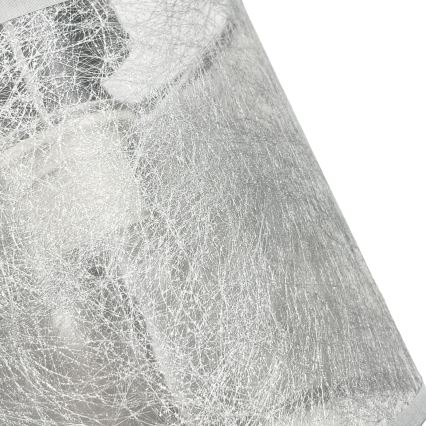 Lysekrone ROSA med kæde 5xE27/60W/230V, sort/grå