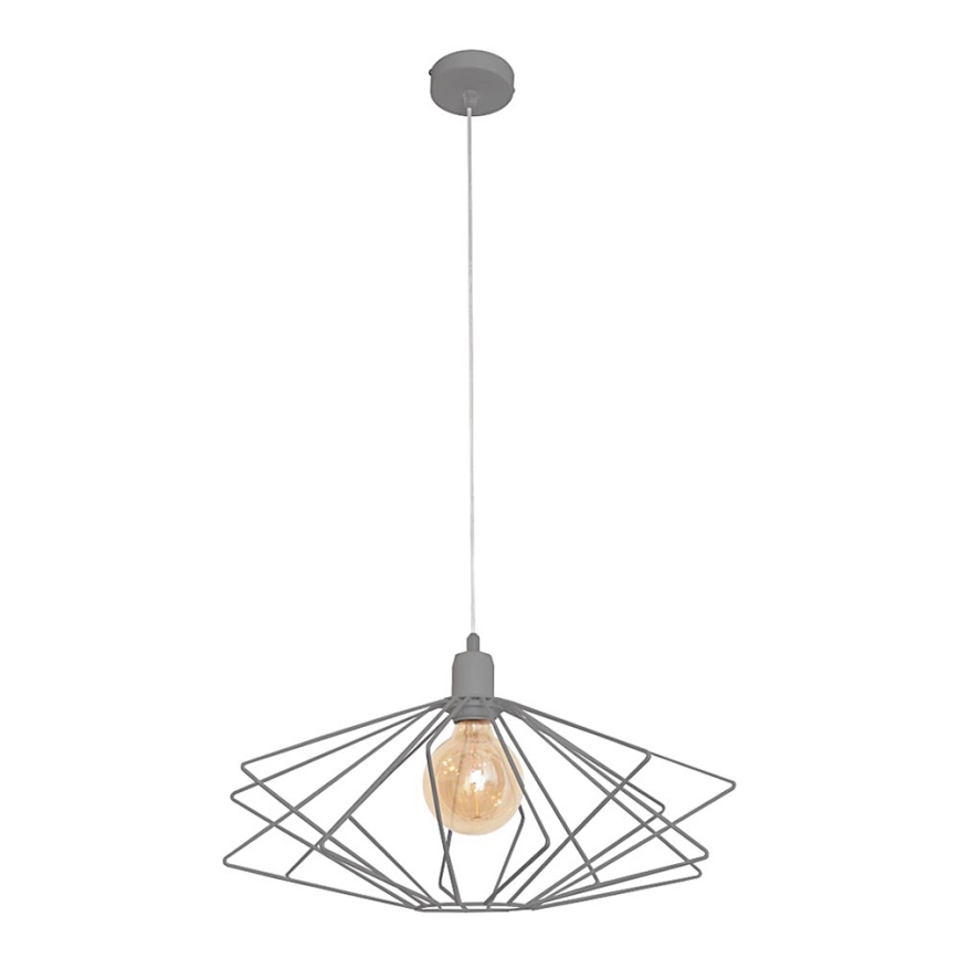 Lysekrone SATURN 1xE27/15W/230V grå