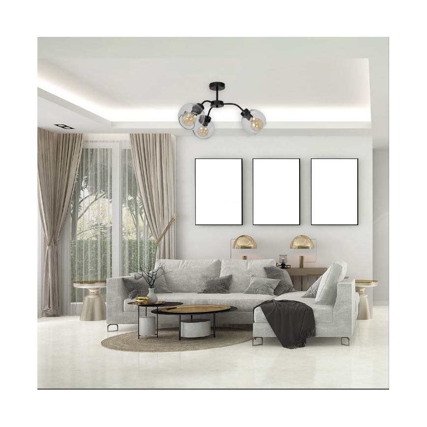 Lysekrone SOFIA 3xE27/60W/230V transparent