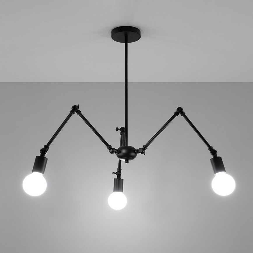 Lysekrone STARK 3xE27/60W/230V