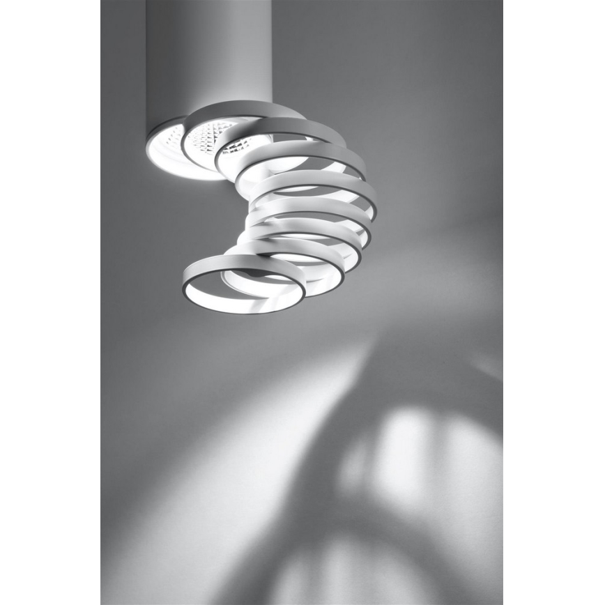 Lysekrone TUBA 1xGU10/50W/230V hvid
