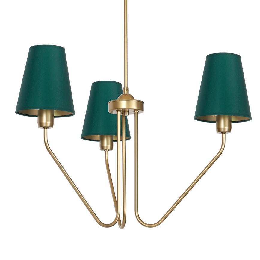 Lysekrone VICTORIA 3xE27/60W/230V grøn