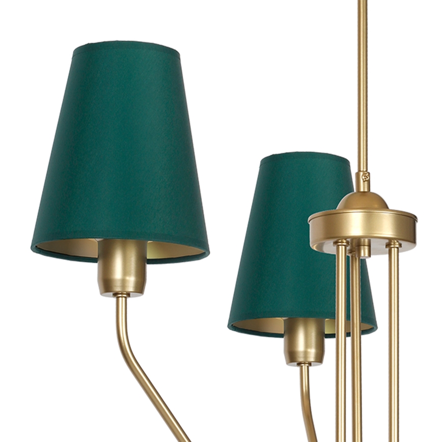 Lysekrone VICTORIA 3xE27/60W/230V grøn