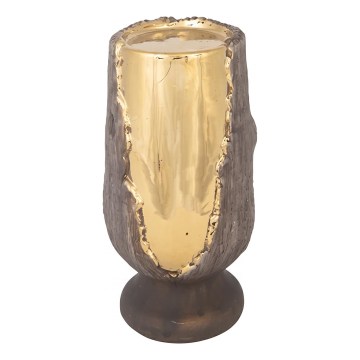 Lysestage 20x10 cm guld/brun