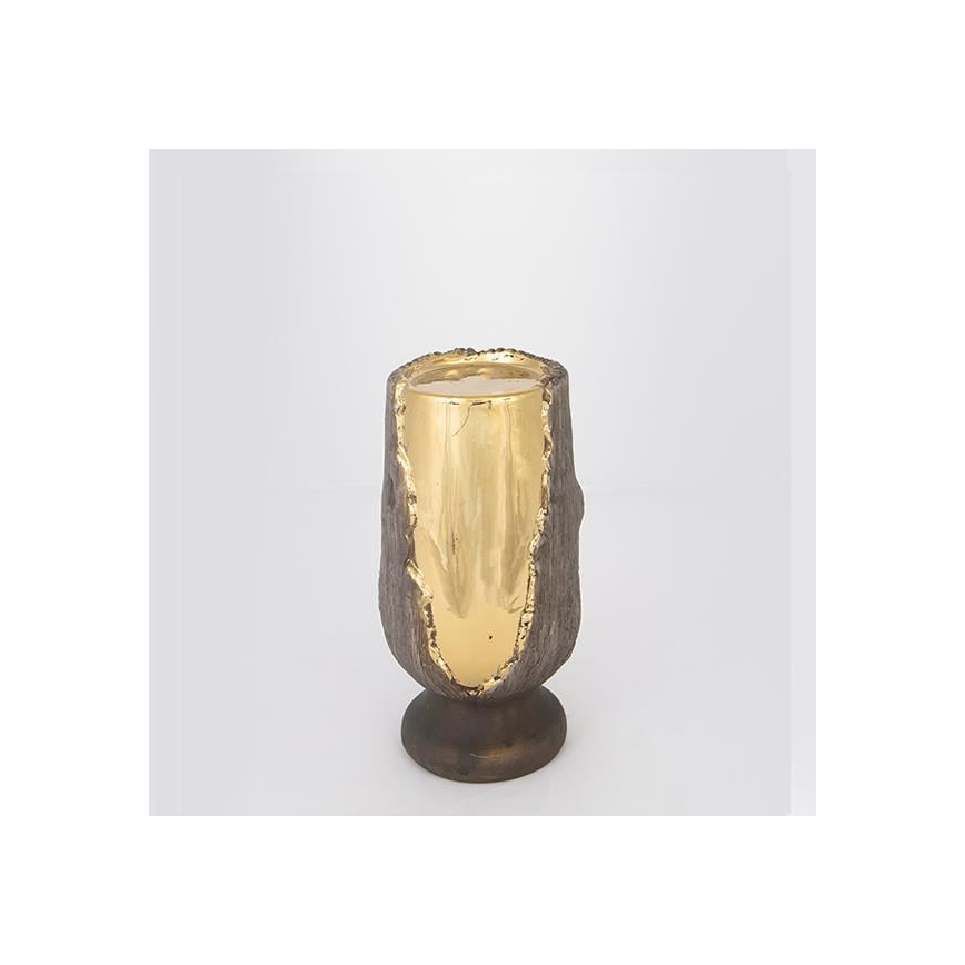 Lysestage 20x10 cm guld/brun