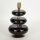 Lysestage 23x15 cm sort/guldfarvet