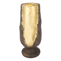 Lysestage 25x11 cm guld/brun