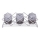 Lysestage 33 x 10 x 11 cm i højglans krom