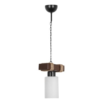 Lyskæde JASMIN 1xE27/40W/230V brun/hvid