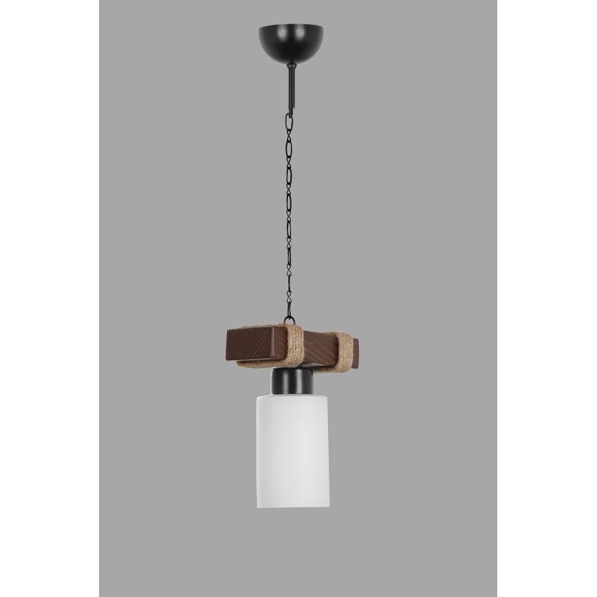 Lyskæde JASMIN 1xE27/40W/230V brun/hvid