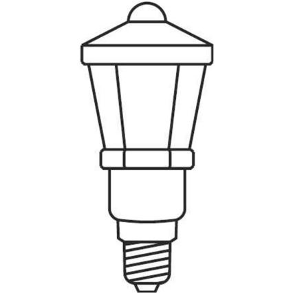 Lyskæde LANTERN 12xE10/10,7 m hvid - Fremstillet i Europa