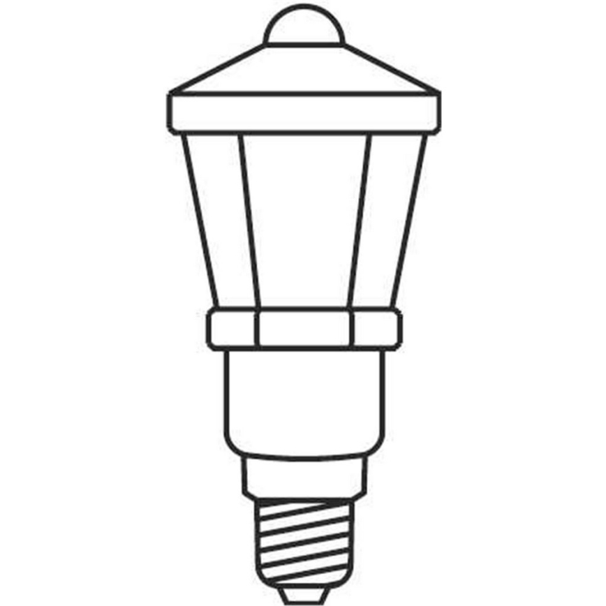 Lyskæde LANTERN 12xE10/10,7 m hvid - Fremstillet i Europa