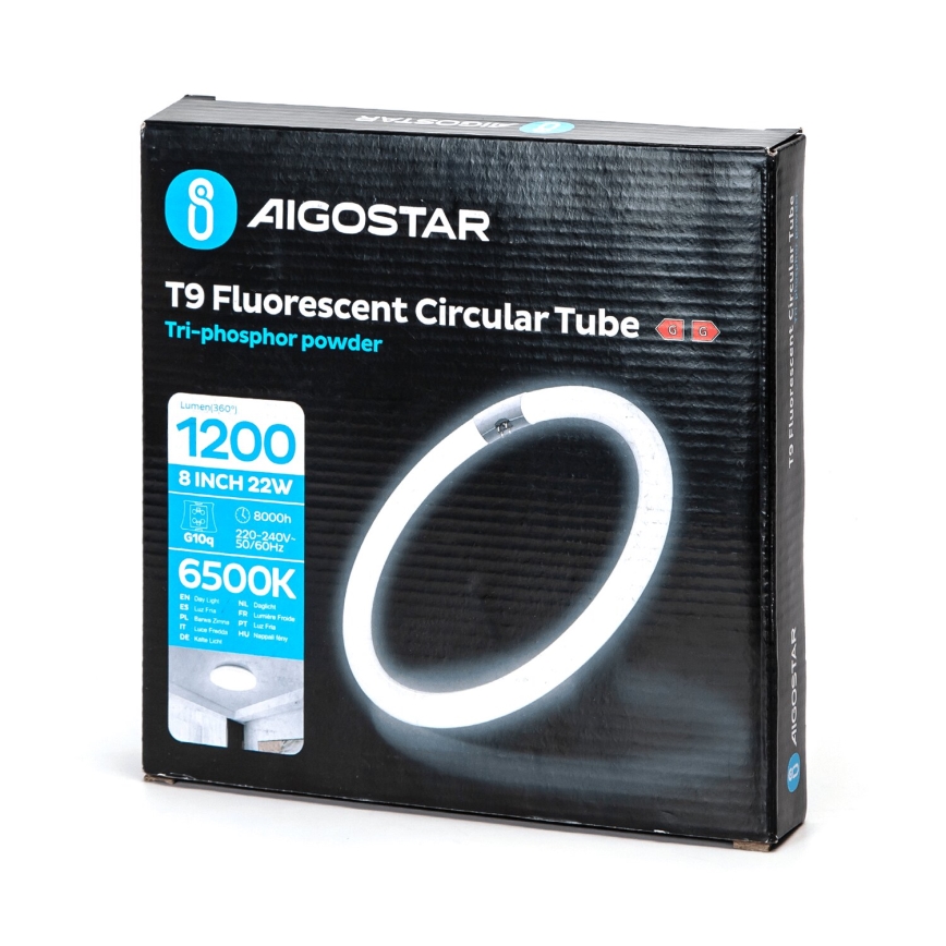 Lysstofrør T9 G10Q/22W/230V 6500K - Aigostar