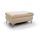 Læder skammel SALERNO II 66x100 cm beige