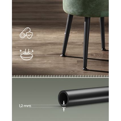 Læderpuf CORE grøn