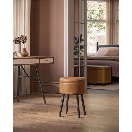 Lædertaburet CORE cognac