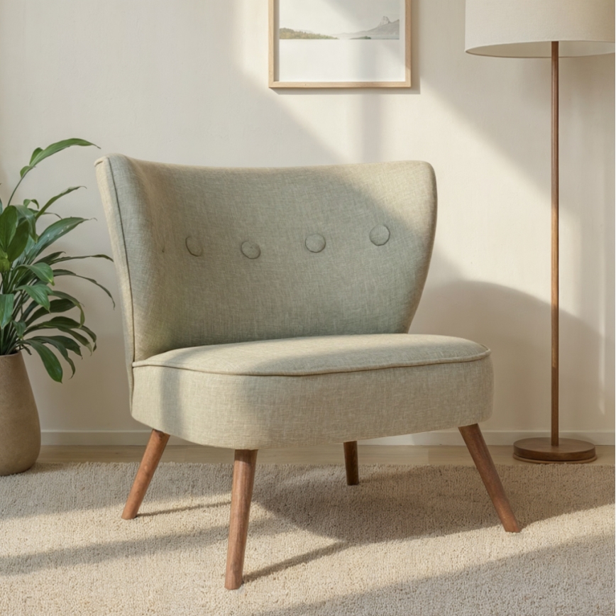 Lænestol JENI, grå